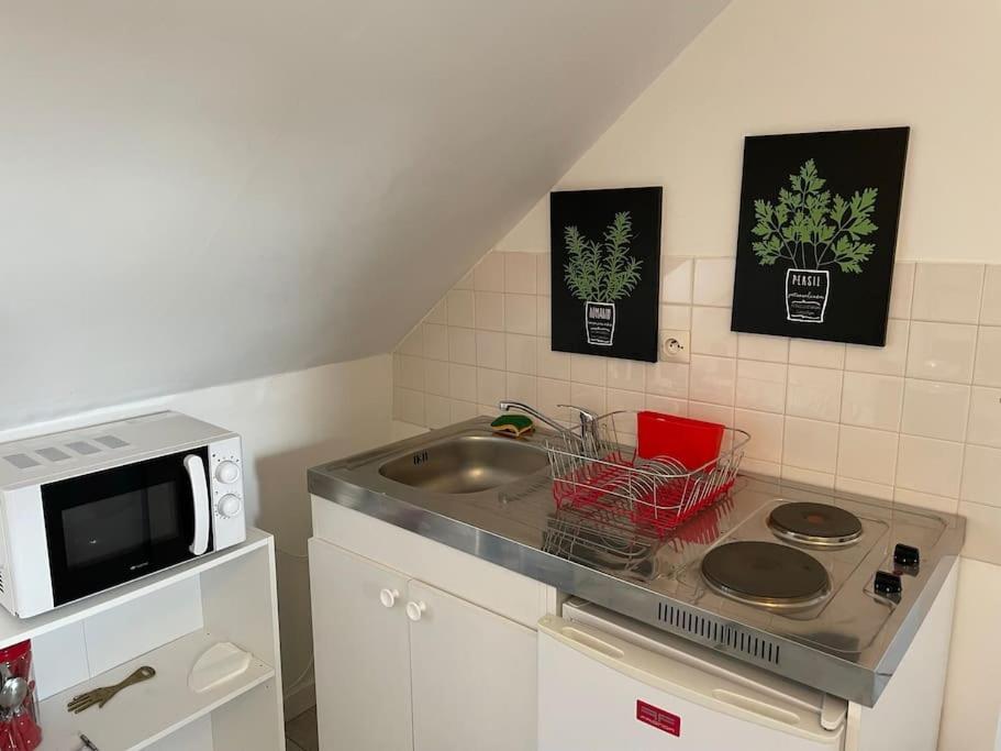 Le Cocon Rouge - Studio En Plein Centre Historique ล็องบาล ภายนอก รูปภาพ